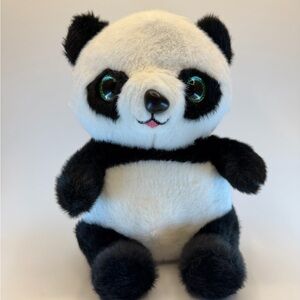 Black & White Panda Bear Plush‎ Toy - Sparkly Eyes Collection